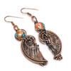 Spiny Oyster Earrings, 999 Copper Wire Wrapped Jewelry, Gemstone Earrings, Gift For Her Handmade Dainty Jewelry