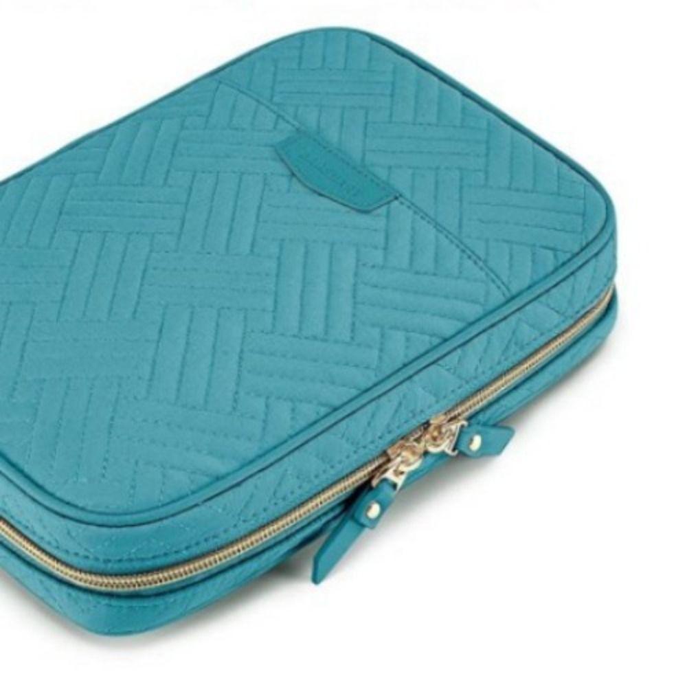 Solid Color Jewellery Storage Bag with  Zipper Storage Case New Jewellery Box  Travel