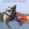 Metal Fish Gripper 2/3 Claws Anti-slip Handle Multifunction Fishing Pliers Grabber Fish Control Clamp Tong Fishing Accessories