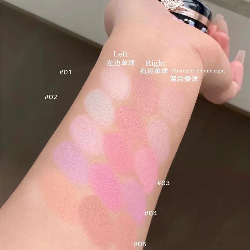 Flower Knows Румяна Коллекция 'Облачный Воротник Бабочки Коробка с Румянами Duo Blush Для Темной Кожи Персиковый Макияж Для Щечек Матовое Покрытие