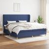 VidaXL Bed Slatted Base with Mattress, Upholstered Bed with Headboard, Double Bed, Adult Bedroom Bed, Modern, 3128715
