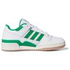 adidas Оригинальные FORUM Устойчивые к истиранию Низкие Детские Скейтбордические Кроссовки Бело-Зеленые Кеды IH0223