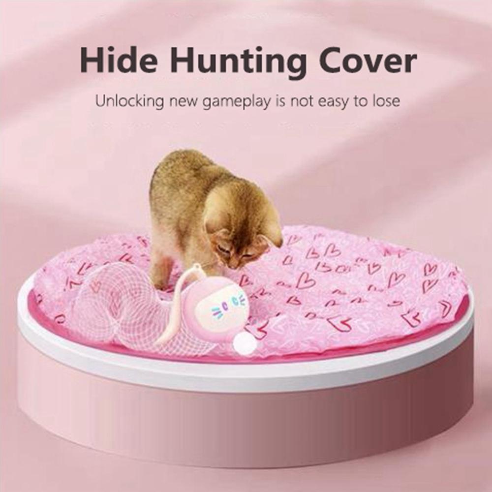 Игрушки для кошек Домашние кошки Электрическая мышь Catch Undercover Mouse Интерактивные игрушки для кошек Самостоятельная игра Лучшая игрушка-мышь под одеялом