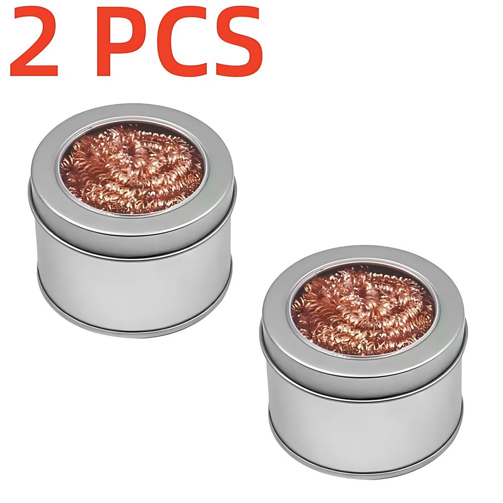 Очиститель жала паяльника с латунной проволочной губкой, не требующий воды Очиститель олова Латунная проволочная губка Шарики Инструменты для чистки Ручной инструмент