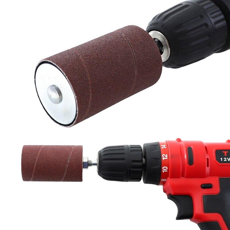 Шлифовальный барабан с футляром 20 шт/25 шт шлифовальных лент #80 #120 наждачная бумага для гравировки полировки вращающегося инструмента