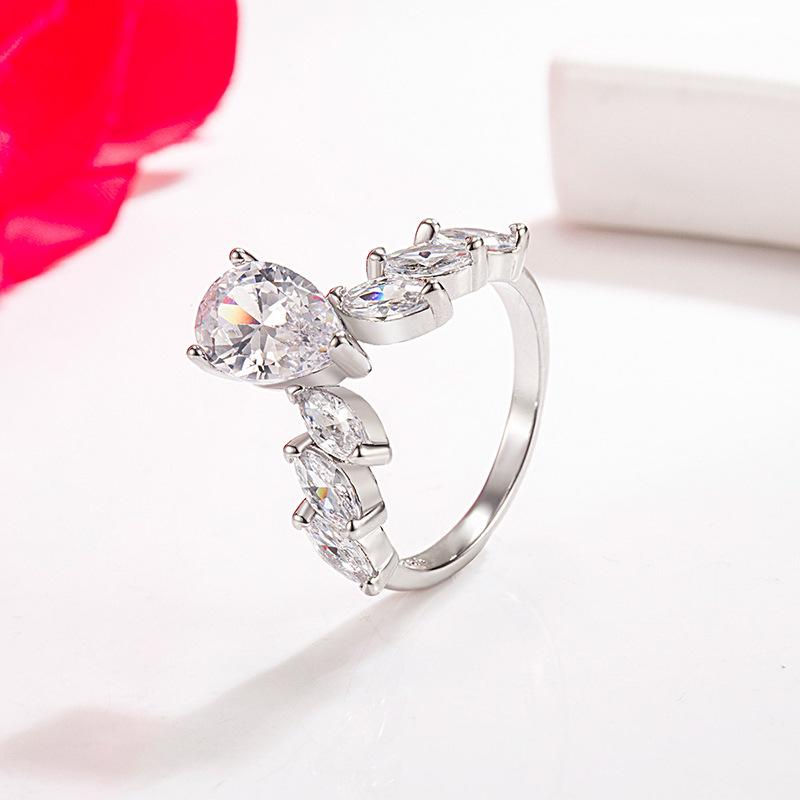 Классическое кольцо Lindon из медного сплава с цирконием, женские ювелирные изделия, свадебный подарок для вечеринки