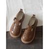 Мода Оригинальные Мори Британские Маленькие Кожаные Туфли Женские Толстая Подошва Студенческие Мэри Джейн Круглый Носок Мелкий Вырез Дикие Плоские Одинарные Туфли
