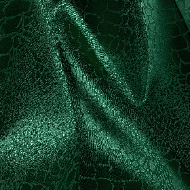 Ткань с принтом под крокодила, микрострейч, черная жаккардовая ткань на метр для платьев, одежды, шитья, однотонная, рукоделие, гладкая