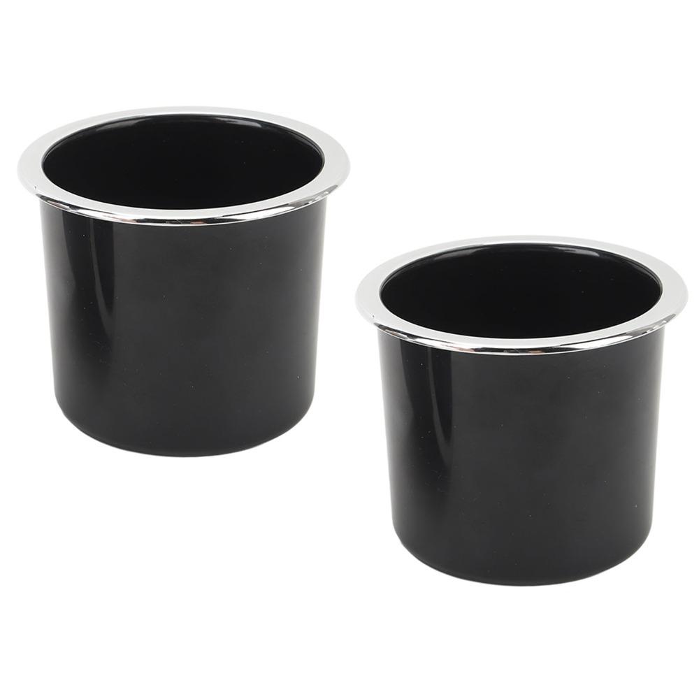 2 Pcs with Silver-plated Edges Drink Holder 73mm Can Holder Easy Installation Cup Holder  Boat