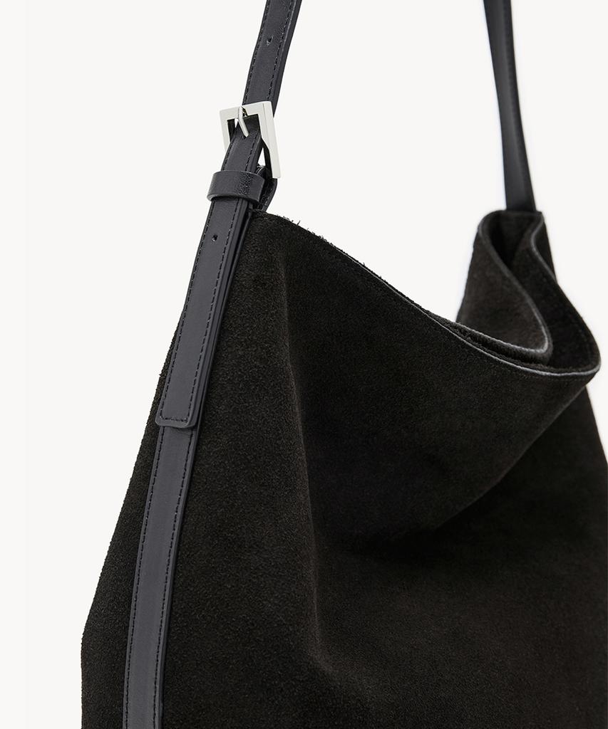 Clave Lily Suede Dark Brown Tote Bag