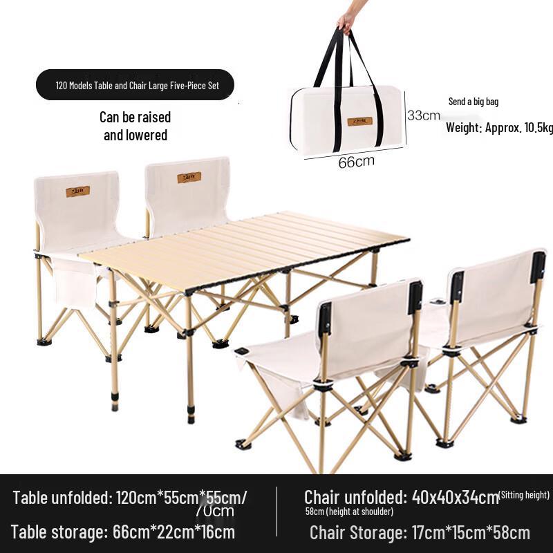 Portable Outdoor Folding Table and Chair Set
