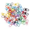 50PCS Colorful Snap Hooks Metal Swivel Claw Clasps for Crafts Making Backpack Keychain Pendant 10