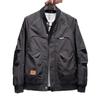 Pilot Jacket Men's Spring and Autumn Loose Casual Stand Up Collar Baseball Jacket Men's Korean Version Workwear Jacket