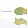 Детские кроссовки Li Ning Sonic 12 с амортизацией, прочные, с низким верхом, для баскетбола, мужские, баскетбольные кроссовки, бабочка, розовый, зеленый, YKBU054-15