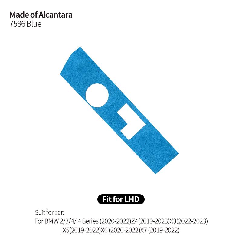 Made of Alcanrata For BMW G20 G22 G07 F44 i4 G29 X3 G01 X5 G05 G06 Gear Shifter Panel Frame Sticker Car Interior Trim Accesso