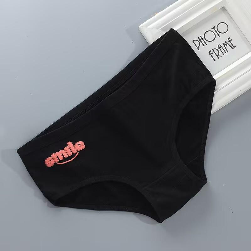 Трусы-подростки, нижнее белье для девочек, хлопковые трусы, спортивные дышащие трусы с буквами для учеников 8-12-14 лет