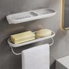 Punch-Free Wall-Mounted Soap Rack for High-End Soap Storage