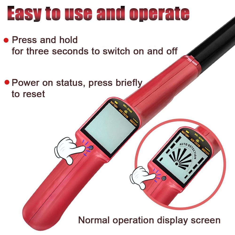 Ручной детский металлоискатель, устройство позиционирования монет, портативный подземный металлодетектор, стержень