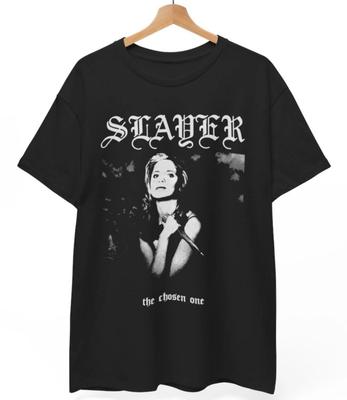 Футболка Slayer Баффи - Истребительница вампиров Металл Хоррор 90-е ТВ Унисекс