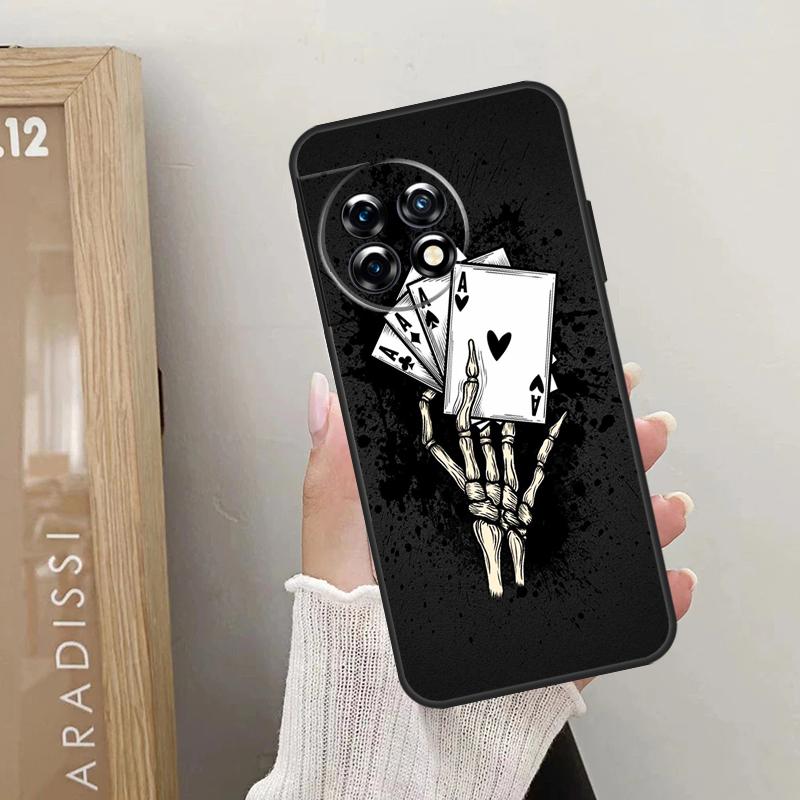 Чехол-кошелек для игральных карт в стиле Покер для OnePlus Nord 5 CE 4 3 2 Lite N20 N30 OnePlus 15 13 12 R 10T 13T 10R 8T 9 10 11
