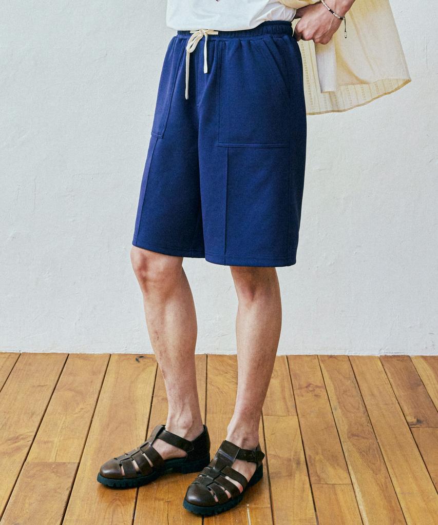 KND Front Seam Fatigue Shorts Navy