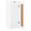 Wall Mounted Cabinet High Gloss White 34.5 x 34 x 90 cm Particleboard