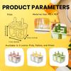 1pc Easy-Release Popsicle Maker-4Leak-Proof Molds for Juice/Fruit.BPA-Free,transparent,warm water release.Homemade popsicle tool