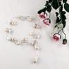 Atria's luxurious and stylish baroque pearl Y-shaped necklace, JONNEJJ0001WH