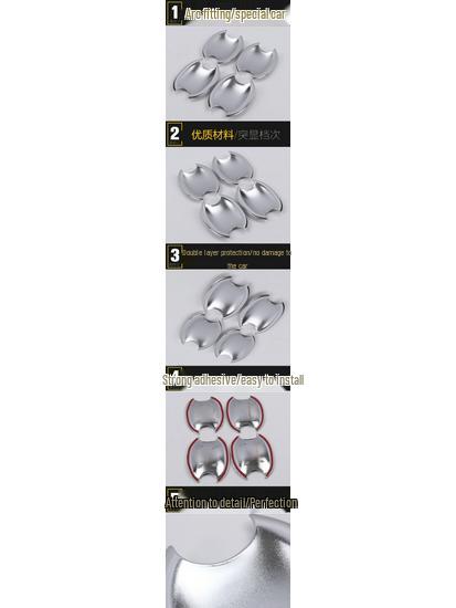 Ankai 14 K4 Small Door Sequin Electroplated Scratch-Resistant Grind Cover Sticker Decorative Frame