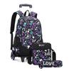 School Bag Roller Student Backpack 6 Wheels (30*19*47CM)ZRY5110