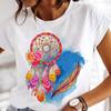 T-Shirts 90S Cartoon Women Casual 90S Fashion Tee-Shirt Style Print Clothes Graphic Sweet Tshirt Top Lady Basic Female Tee