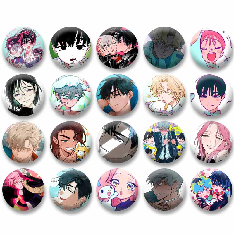 Anime Character Till Ivan Hyuna Sua Mizi Button Pins Cartoon Alien Stage Brooches Badge Backpack Shirt Accessories Jewelry Gifts