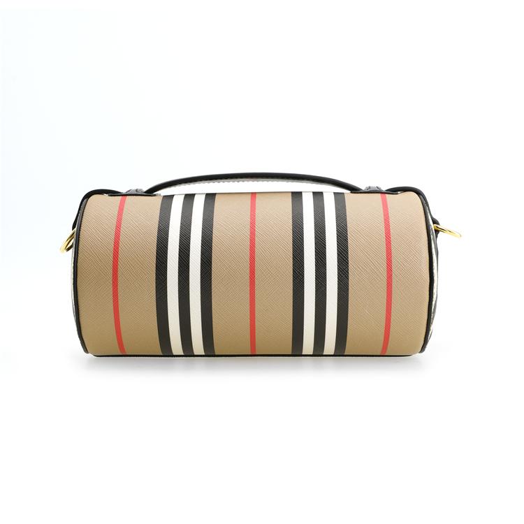 Burberry The Barrel Bag Adjustable Detachable Wide Shoulder Strap Canvas Polyurethane Travel Tote Shoulder Crossbody Bag Women bags 80304561