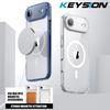 KEYSION Противоударный прозрачный чехол для MagSafe для iPhone 17 Air HD Прозрачный ТПУ+ПК Магнитная беспроводная зарядка Задняя крышка для телефона