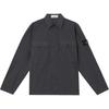 Solid Color Logo Pocket Long Sleeve Shirt Men Shirts Charcoal K1S1512000-15S0003-V0065