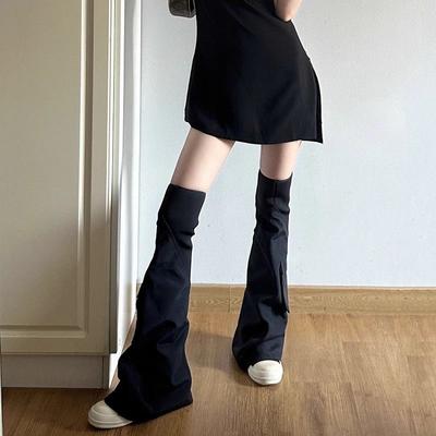 Ro Брюки Ботинки Женские Ботинки на платформе Маленькие Высокие ботинки Съемные Двойные ботинки до колена Карман Холщовые туфли