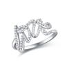 Tancise Classic 925 Sterling Silver  Zircon Ring Ladies Jewelry Wedding Promise Party Gift