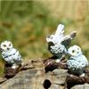 Resin Miniatures Figurine Owl Car Ornaments Safety Owl Figurine  Garden