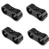 8pcs AN -6 AN6 14MM Braided Hose Separator Clamp Fitting Adapter Bracket Black