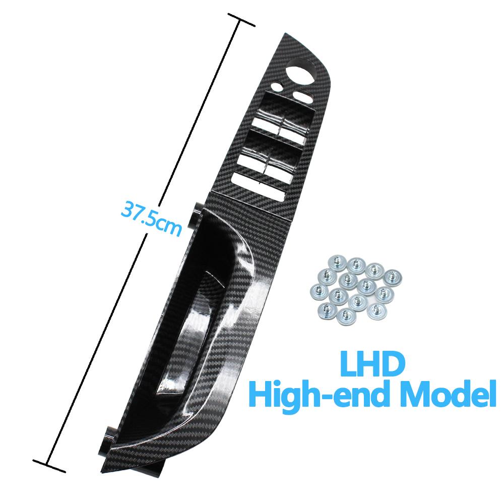 LHD Left Hand Driver Carbon Fiber Interior Door Pull Handle Armrest Panel Full Set For BMW 3 Series E90 E91 316 318 320 325