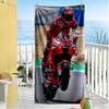Pecco Bagnaia Customizable Name Beach Towel Super Soft Absorbent Ideal For Travel Outdoor Swim Pool Yoga Surf Camping Hiking Gym Gift Holiday