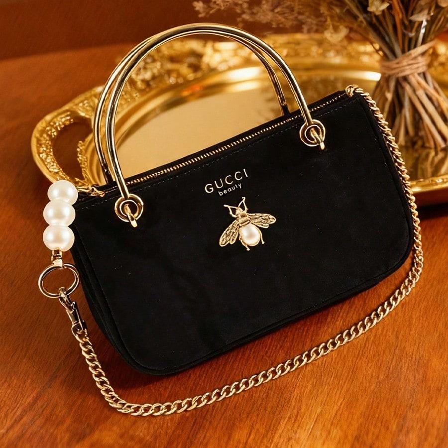Gucci Роскошные женские сумки, клатч для женщин с шикарным дизайном, вместительное отделение для косметики и предметов первой необходимости, идеально подходит для гала-вечеров и вечерних мероприятий