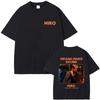 Men Women Rapper Niro OX7 Album Pattern Printed T-shirt Hip-hop Fashion Pop Music Casual Cotton Short Sleeved Street Wear