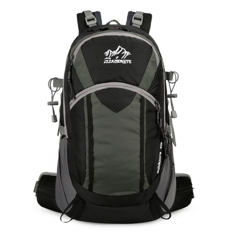 Водонепроницаемый рюкзак для походов и кемпинга на открытом воздухе объемом 40 л с дождевиком и встроенной подставкой