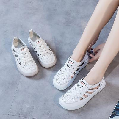 Кожаные плоские туфли-одиночки