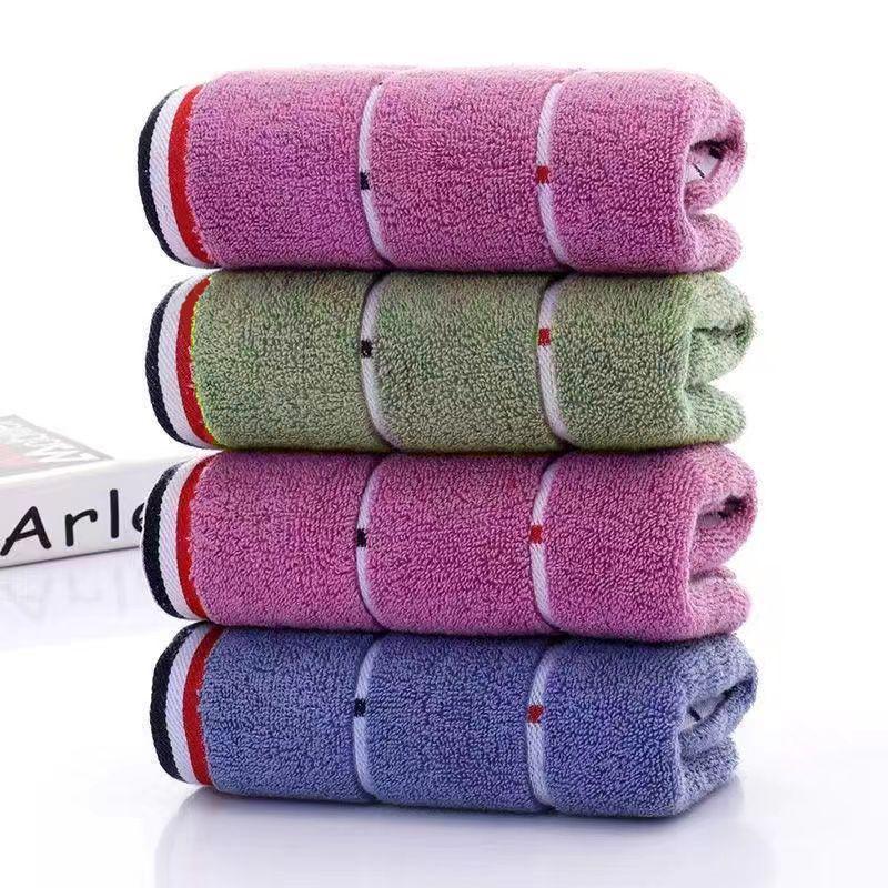 100% Хлопковое жаккардовое полотенце - 100 г Впитывающее и утолщенное для умывания и купания взрослых