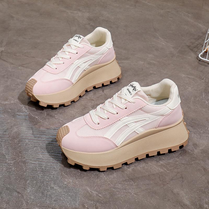 Ins корейская версия сетчатых папиных туфель для женщин весна 2025 новые дышащие женские студенческие спортивные туфли для женщин HL861-2