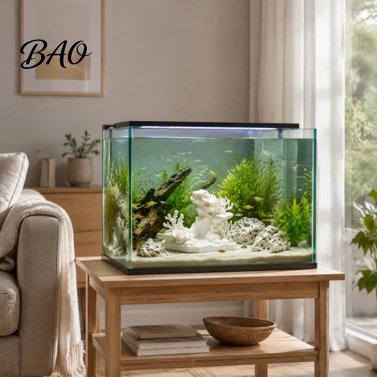 Underwater Landscaping Decor 3D Printed Coral Cave Aquarium Decoration for Small Fish Shrimp, Tank Eco Friendly Hideout, Realistic Hollow Ornament