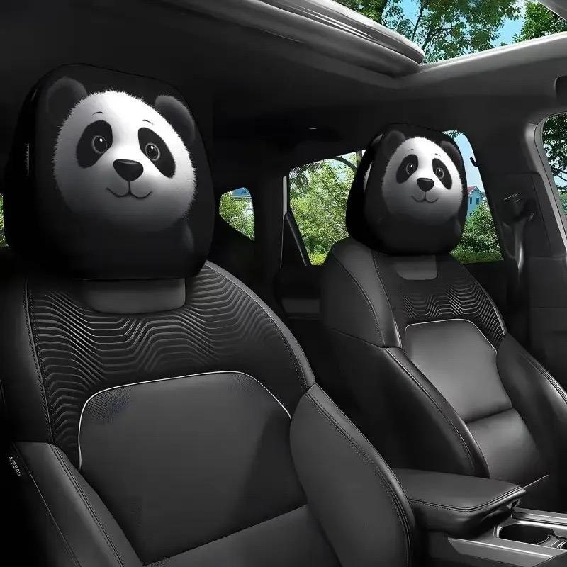 Halloween Face Printed Car Pillowcase Soft Comfortable Decorative Washable Polyester Fabric Cushion Cover Auto Seat Headrest