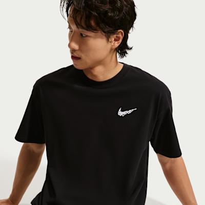 Nike Баскетбольные майки мужские черные с круглым вырезом умеренные